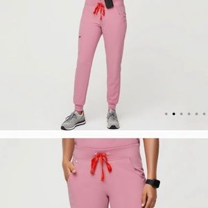 FIGS Chalk pink Zamora jogger XL
